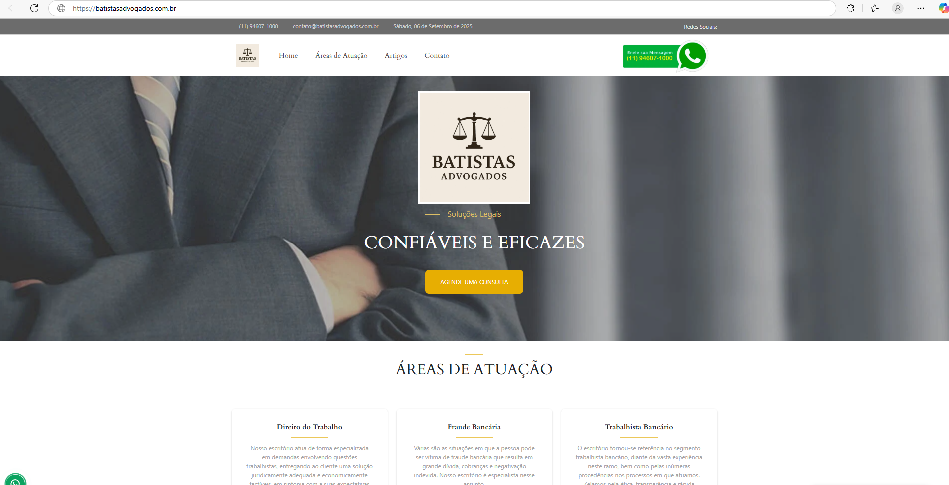 Site amador desatualizado com design confuso, cores inadequadas e layout não responsivo